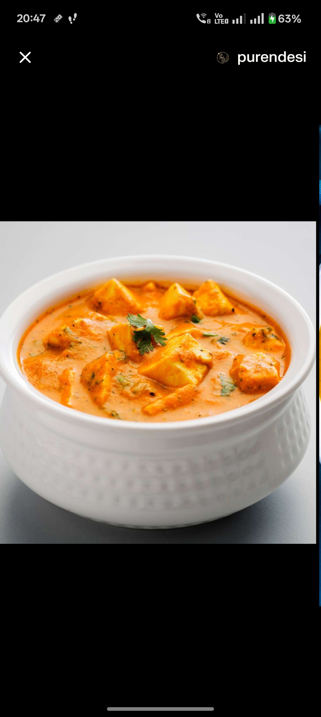 Shahi paneer